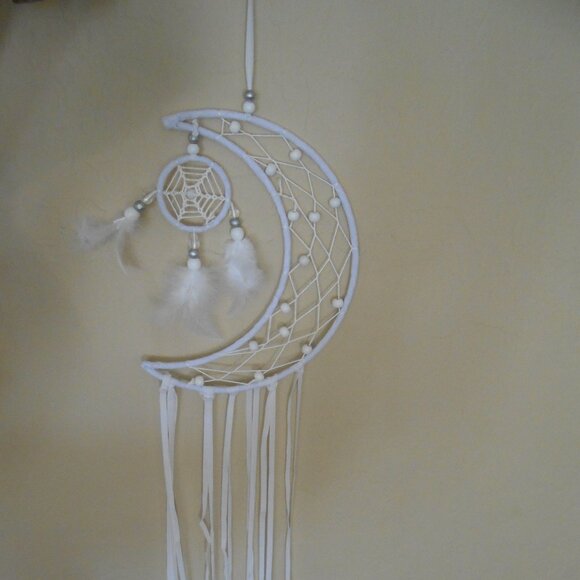 Source Unknown Accents Beautiful White Dream Catcher Feathers Beads